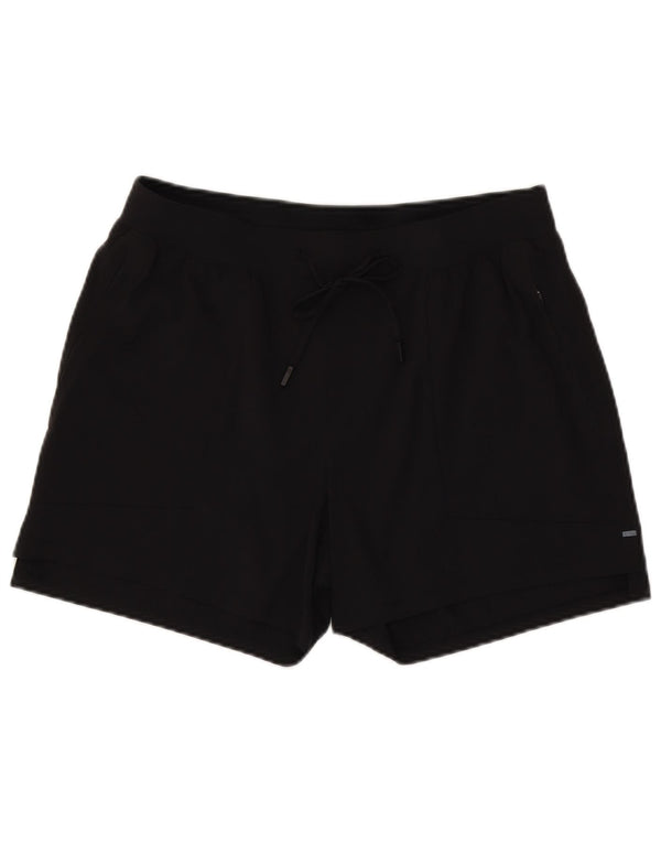 Pantaloncini sportivi da donna Lululemon grandi in nylon nero