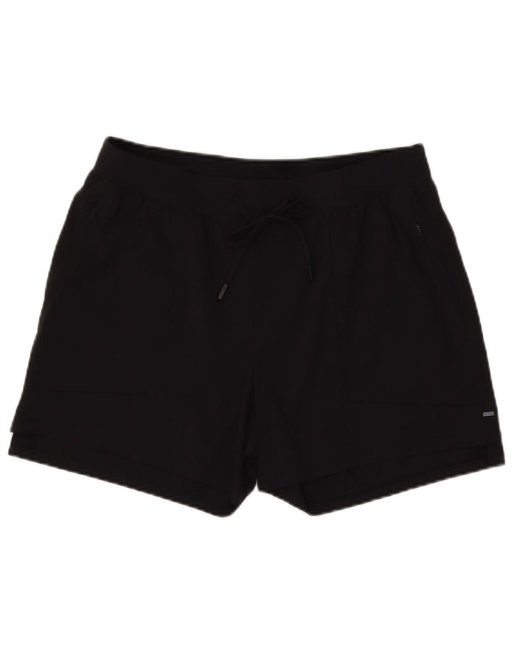 Pantaloncini sportivi da donna Lululemon grandi in nylon nero