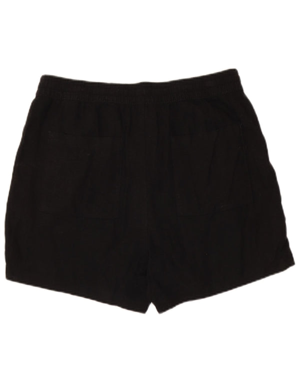 Pantaloncini chino da donna Marks & Spencer UK 14 Large W34 Lino nero