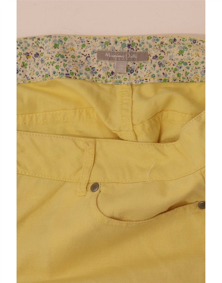 Pantaloncini casual da donna Massimo Dutti grandi W34 gialli