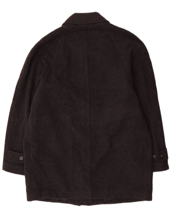 Cappotto da uomo Marks & Spencer UK 40 grande lana vergine grigia