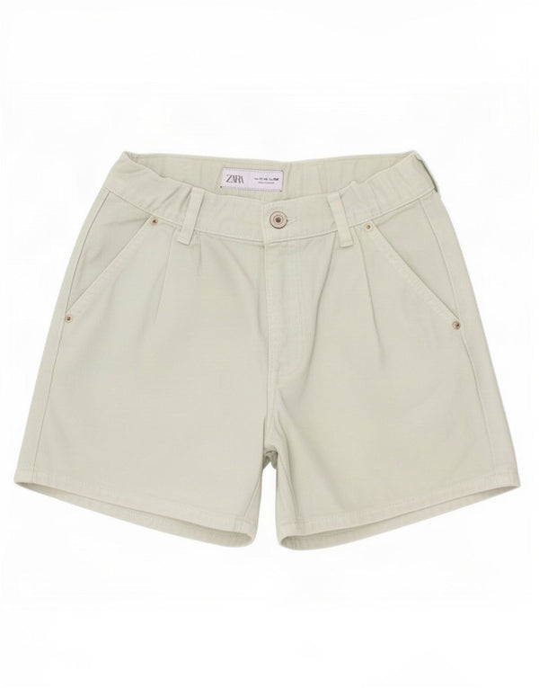 Pantaloncini di jeans con pegging per ragazze Zara 13-14 anni W26 Verde
