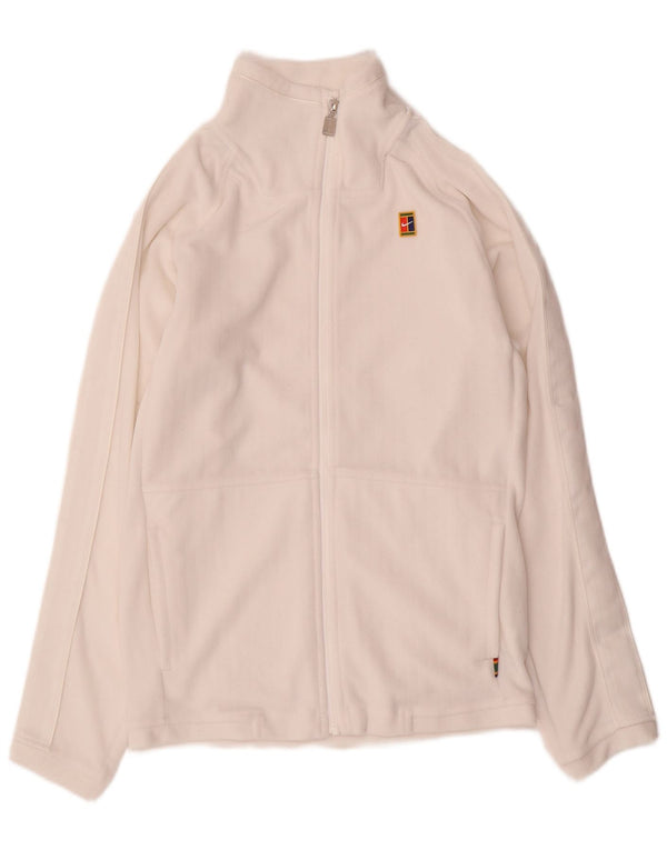 Giacca da tuta da uomo Nike XS in poliestere bianco