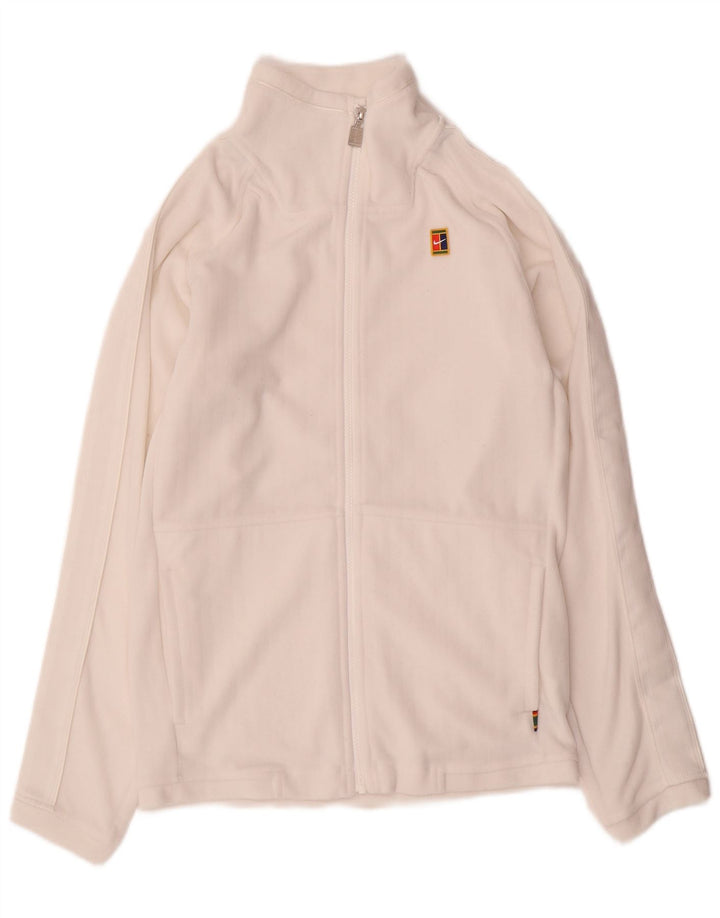 Giacca da tuta da uomo Nike XS in poliestere bianco
