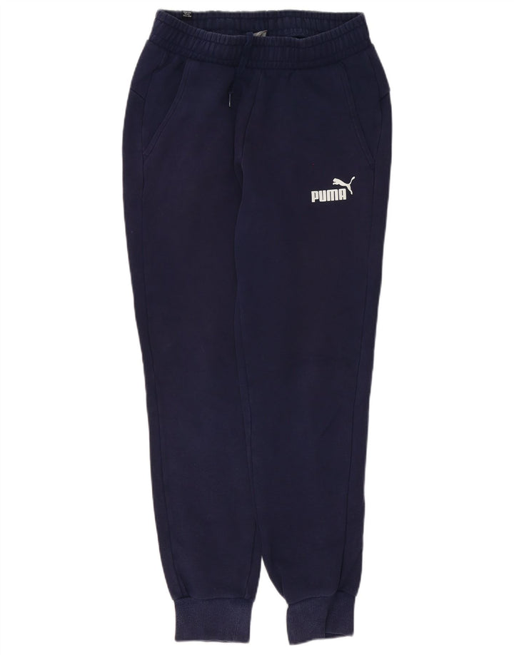 Pantaloni da tuta da uomo Puma Joggers Small Blu Navy Cotone