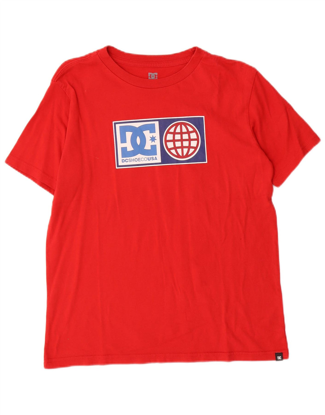 T-shirt con grafica DC per ragazzi, 13-14 anni, grande, in cotone rosso