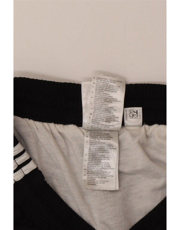 Pantaloncini sportivi Adidas da uomo piccoli in poliestere nero
