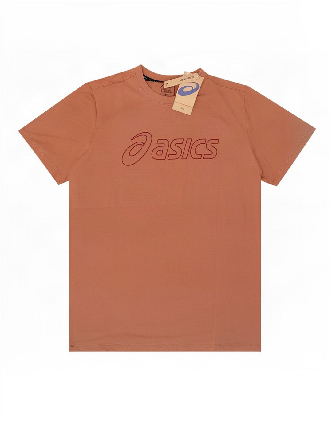 T-shirt grafica da uomo Asics, taglia grande, in cotone marrone