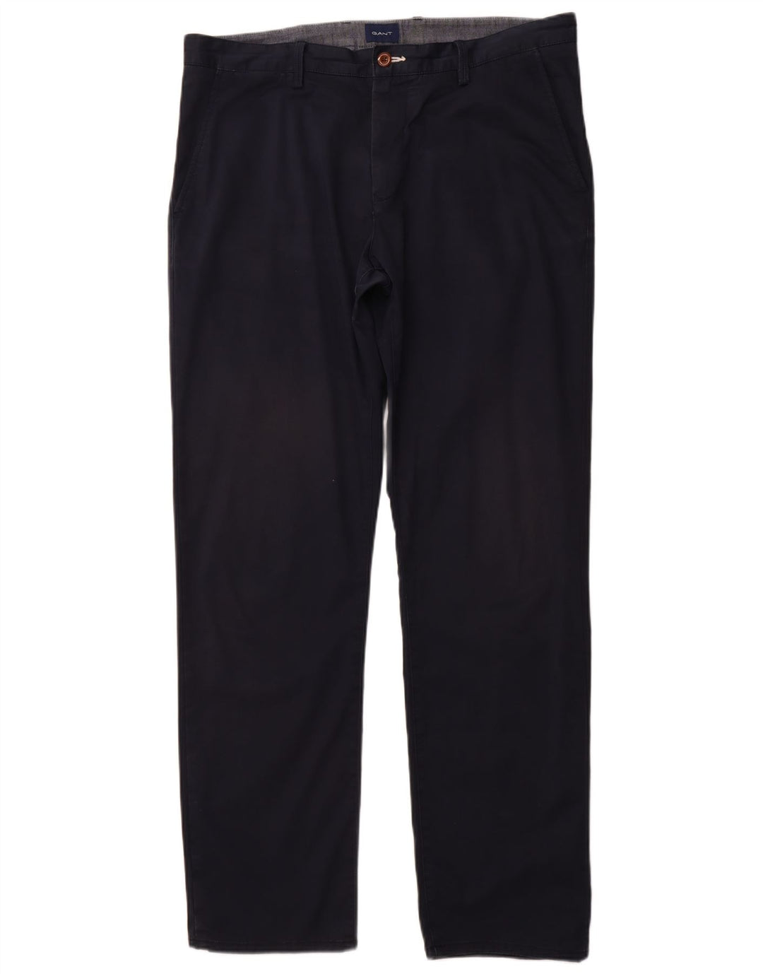 Pantaloni chino dritti da uomo GANT W36 L34 cotone blu navy