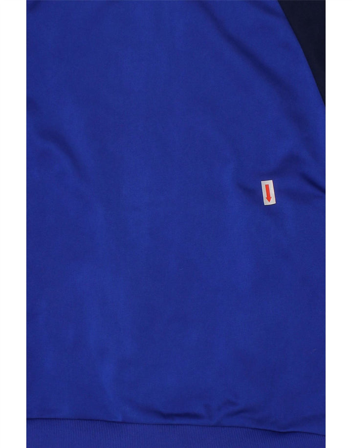 ADIDAS Boys Tracksuit Top Jacket 7-8 Years Small  Blue Colourblock Vintage Adidas and Second-Hand Adidas from Messina Hembry 