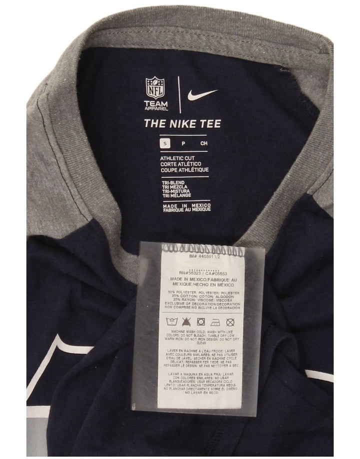Nike Seattle Seahawks Graphic Top Manica a 3/4 da Uomo Small Blu Navy