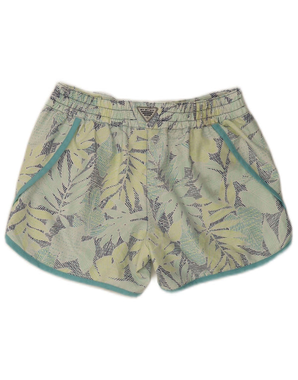 Pantaloncini sportivi da donna Columbia UK 8 Small Verde Floreale Poliestere
