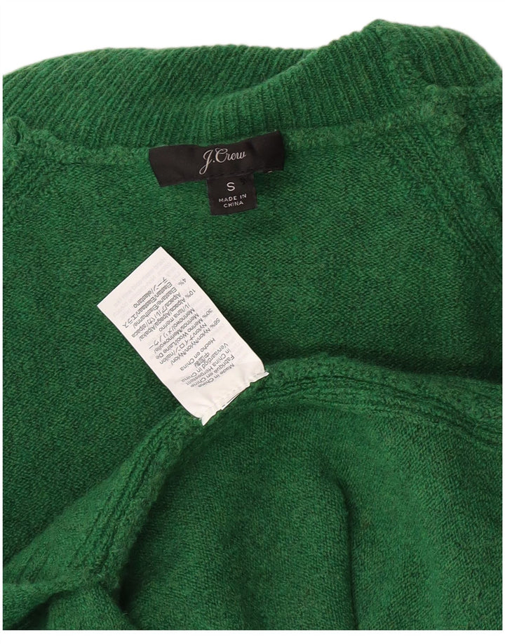 J. Crew Maglione maglione oversize da donna con collo alto UK 10 Piccolo nylon verde
