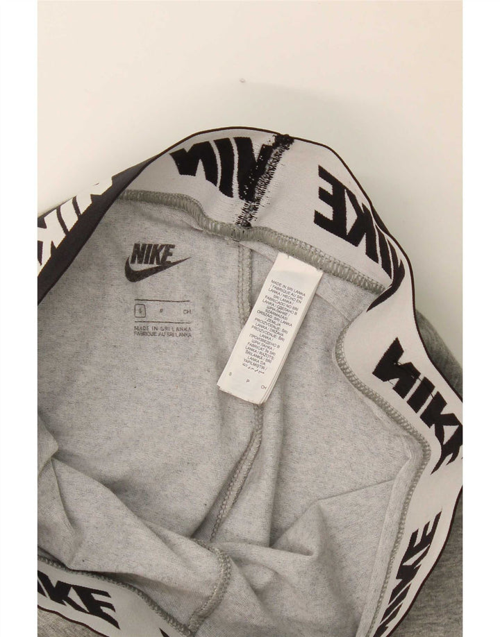 Leggings grafici da donna Nike UK 8 Small in cotone color block grigio