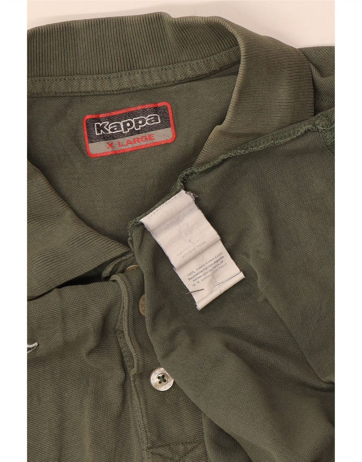 Polo Kappa da uomo XL in cotone kaki
