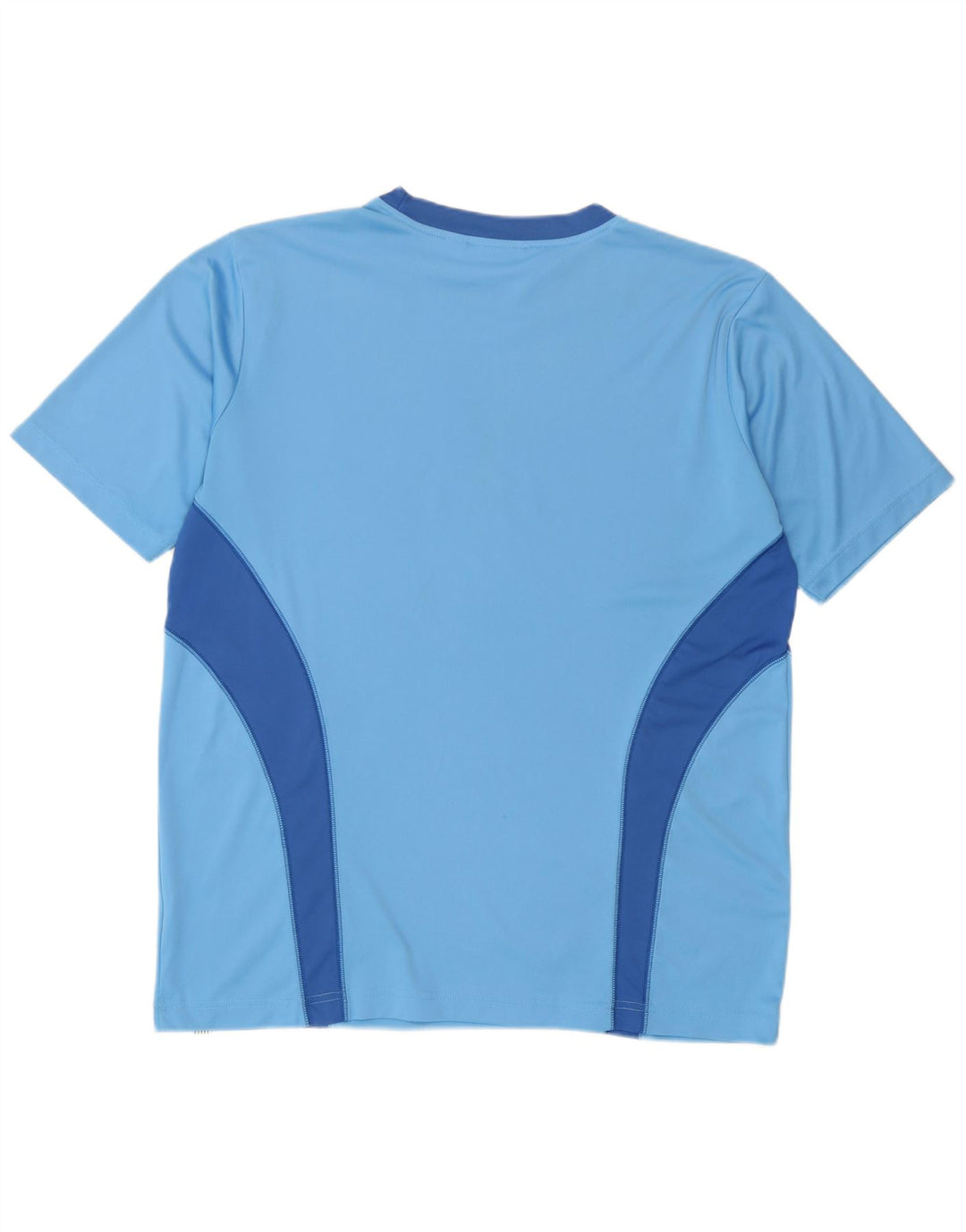 T-shirt grafica da uomo Puma Top blu medio color block