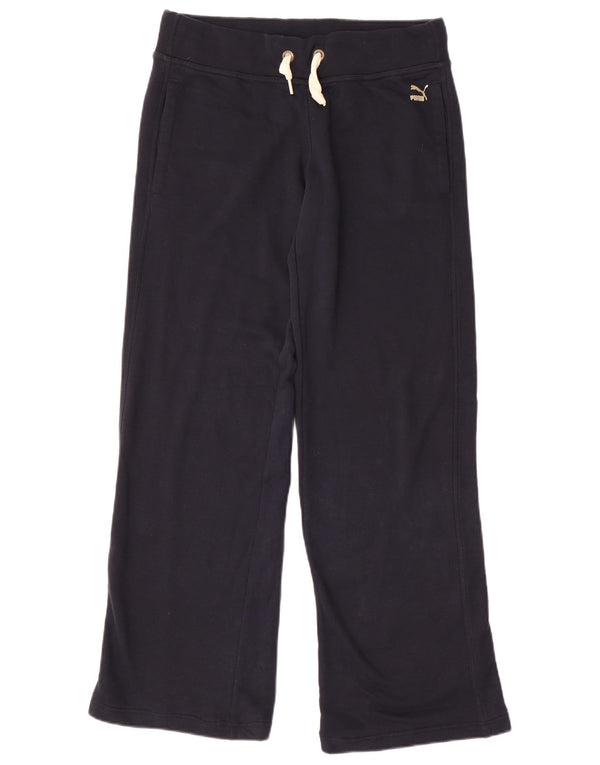 Pantaloni da tuta da donna a gamba larga Puma UK 18 XL Cotone blu navy