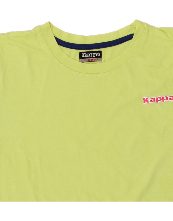 KAPPA Womens T-Shirt Top UK 14 Large Green Vintage Kappa and Second-Hand Kappa from Messina Hembry 