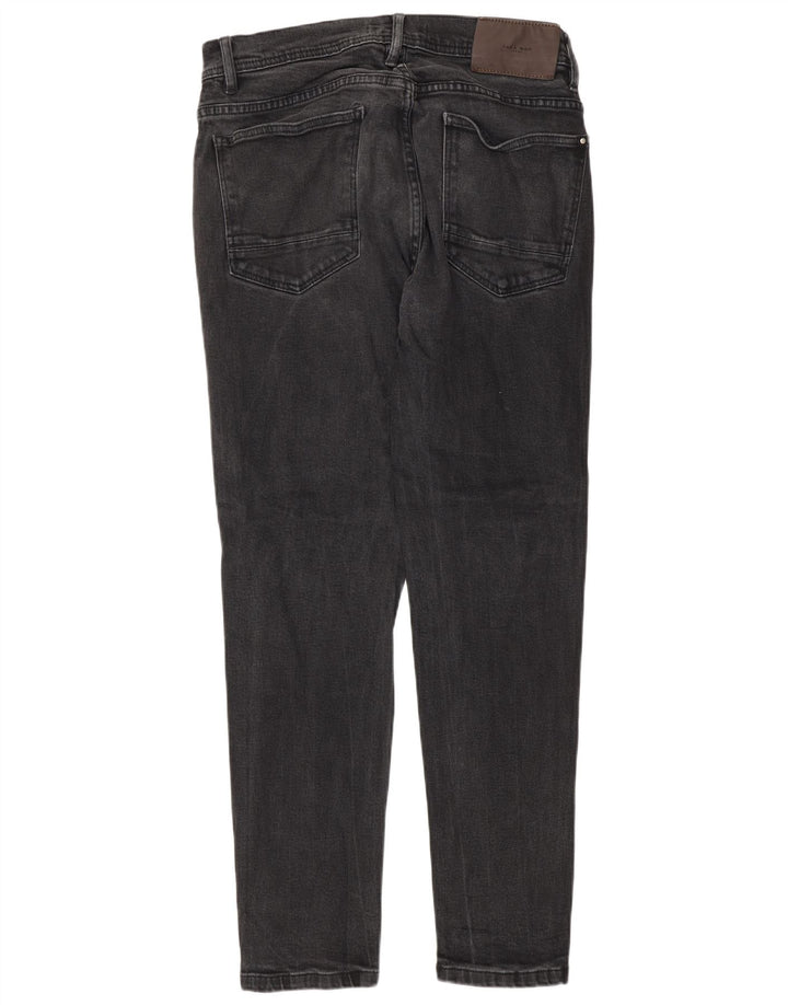 Jeans slim da uomo Zara EU 44 Large W34 L30 Cotone grigio