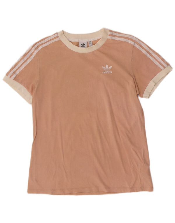 T-shirt a maniche corte da donna Adidas UK 6 XS cotone rosa