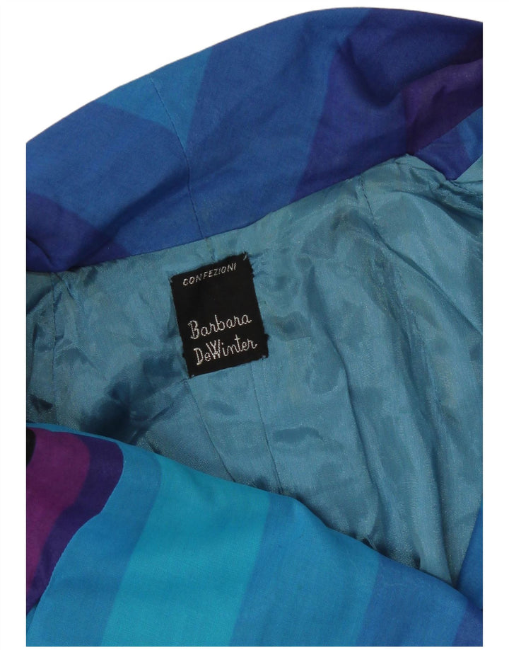 Abito lungo da donna a maniche lunghe Barbara UK 10 piccolo a righe multicolore