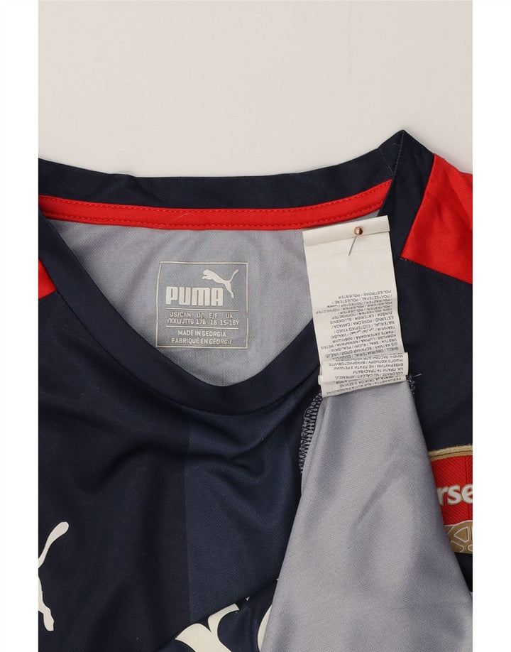 T-shirt grafica PUMA da bambino dell'Arsenal, 15-16 anni, color block blu navy