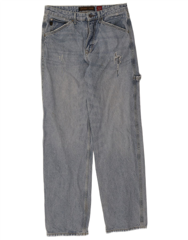 Jeans dritti cargo da uomo Superdry W32 L34 blu