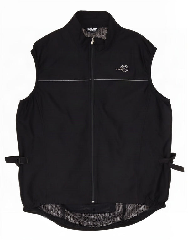 Gilet da corsa da uomo Shamp UK 40 grande poliestere nero