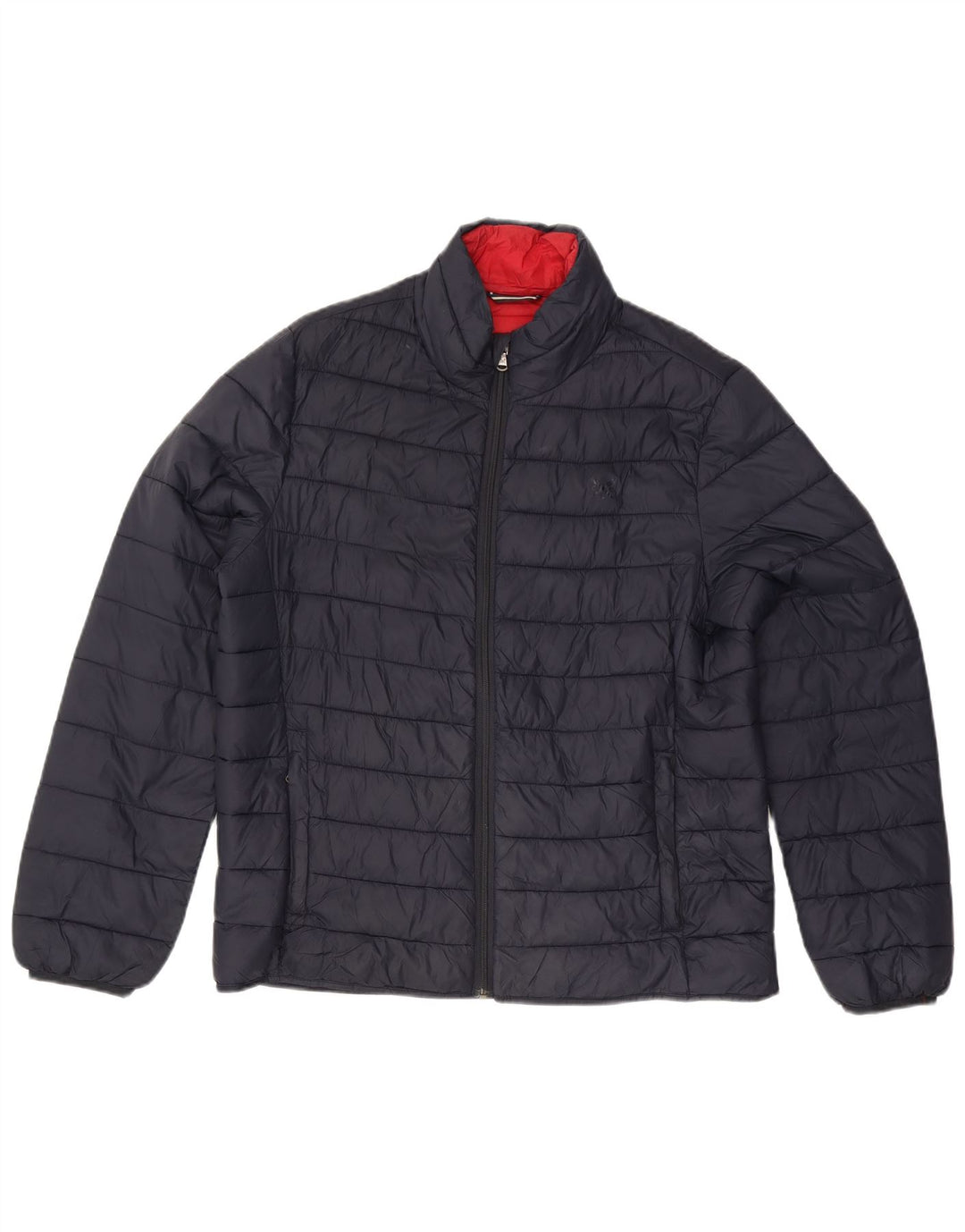 CREW CLOTHING Giacca imbottita da uomo UK 38 Nylon blu navy medio