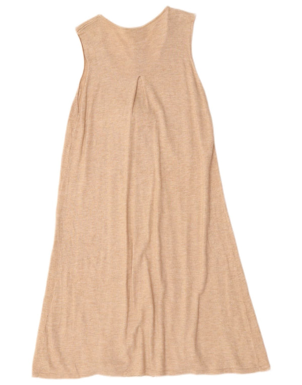 Abito a trapezio senza maniche per bambina Zara 13-14 anni in viscosa beige