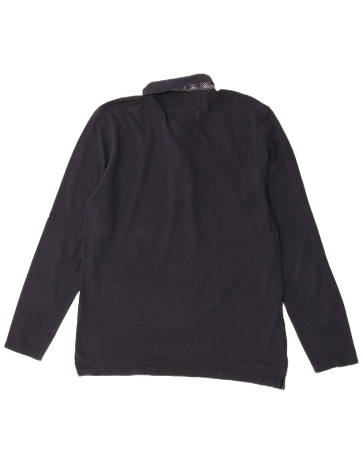 Polo Zara da uomo a maniche lunghe grande blu navy