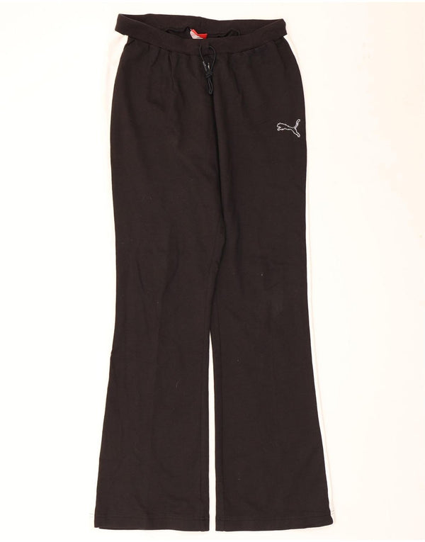 Pantaloni da tuta da donna Puma Flare UK 12 Medium Black Colourblock Cotton