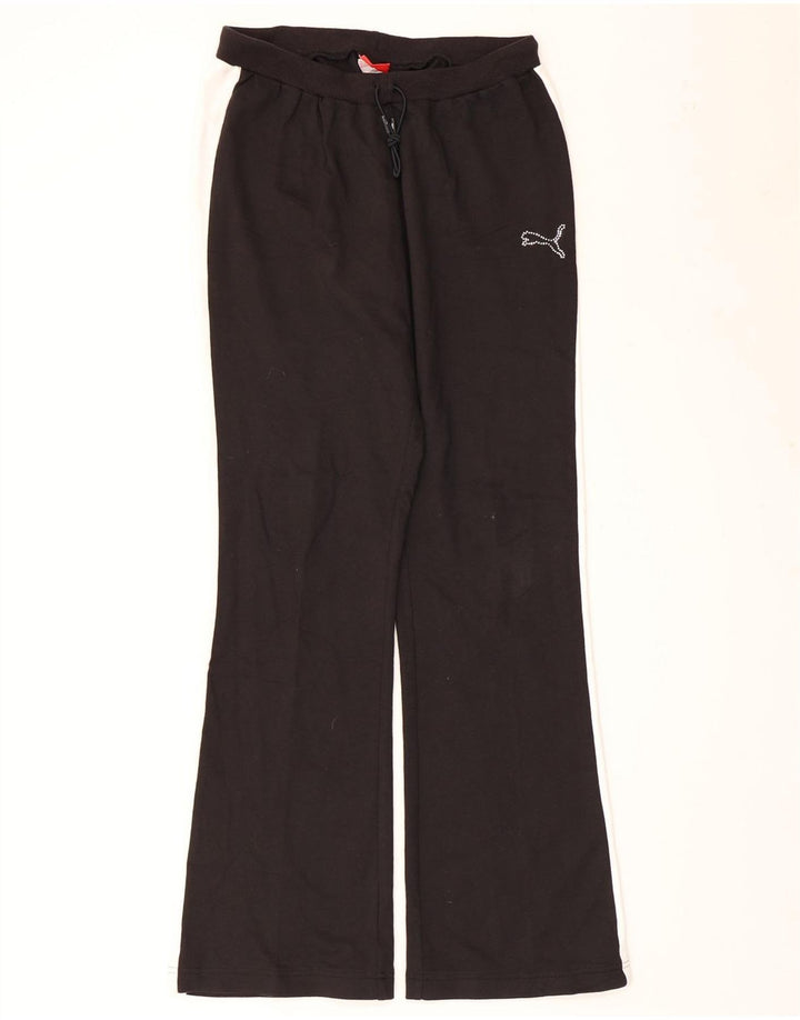 Pantaloni da tuta da donna Puma Flare UK 12 Medium Black Colourblock Cotton