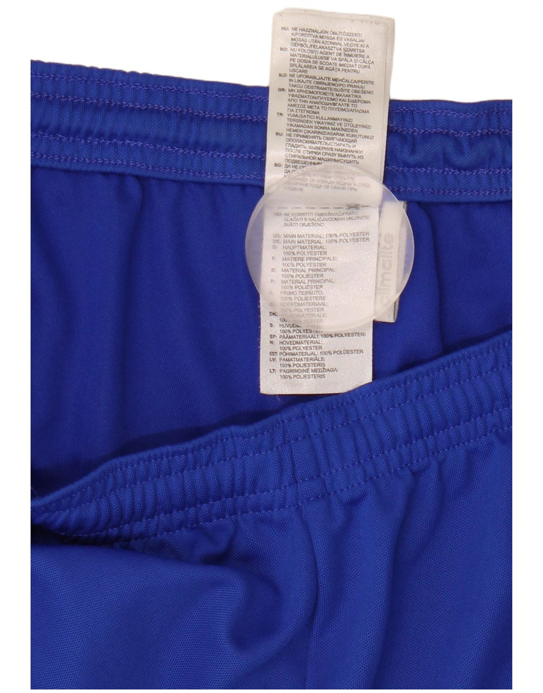 Pantaloncini sportivi Adidas Climalite da uomo in poliestere blu medio