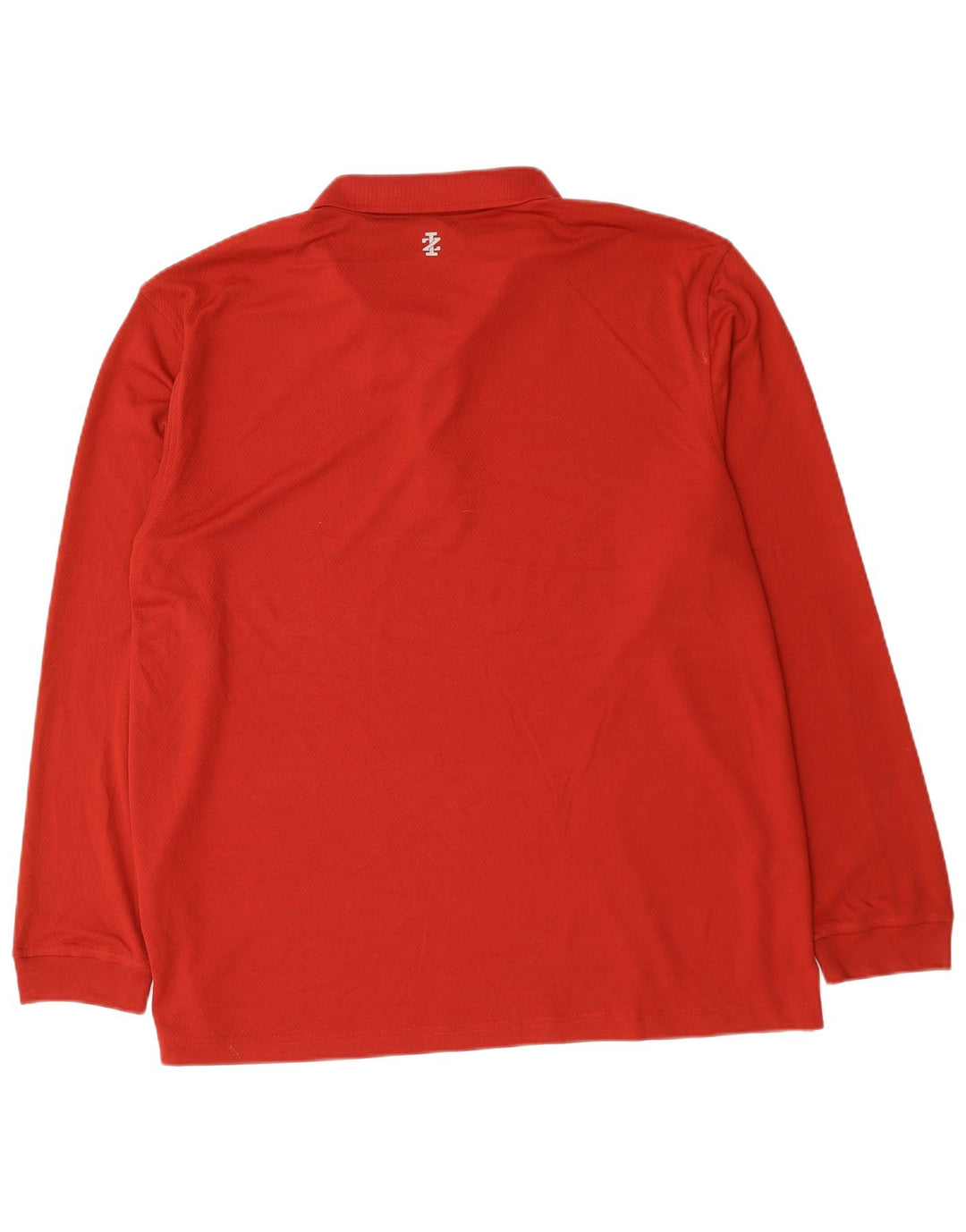 Polo da golf a maniche lunghe da uomo IZOD 2XL poliestere rosso