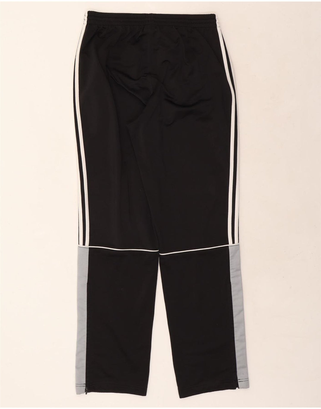 Pantaloni da tuta da uomo ADIDAS, poliestere color block medio nero