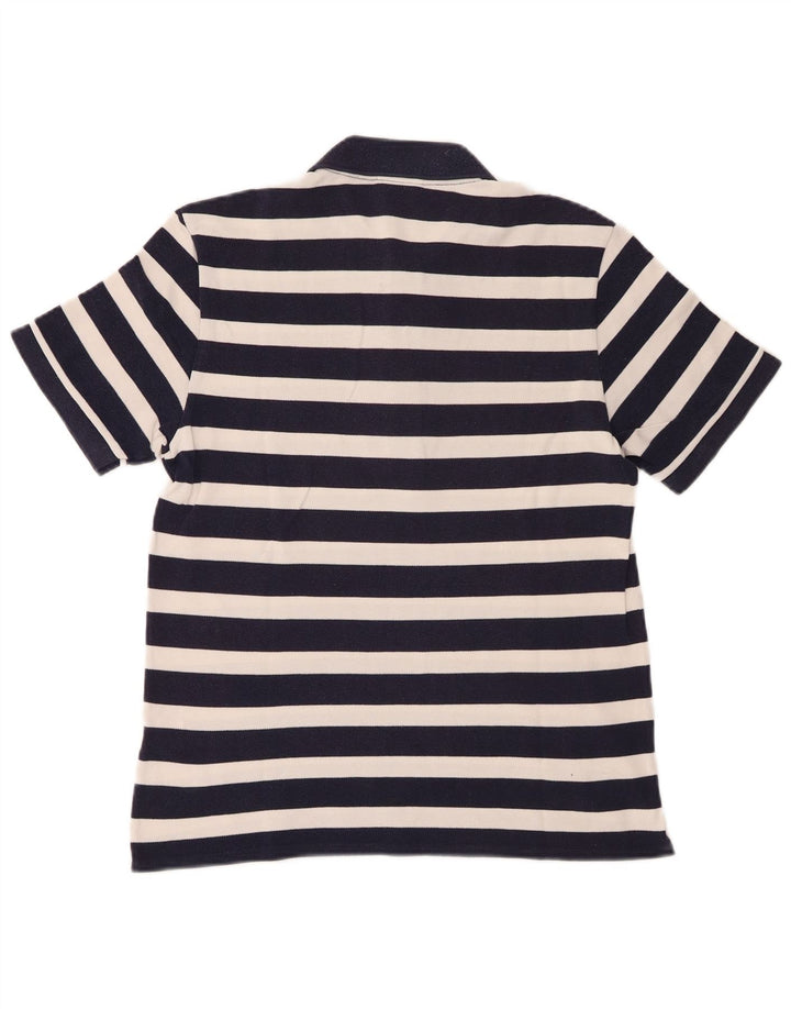 Polo da uomo a maniche corte Lacoste taglia 3 piccola a righe blu navy