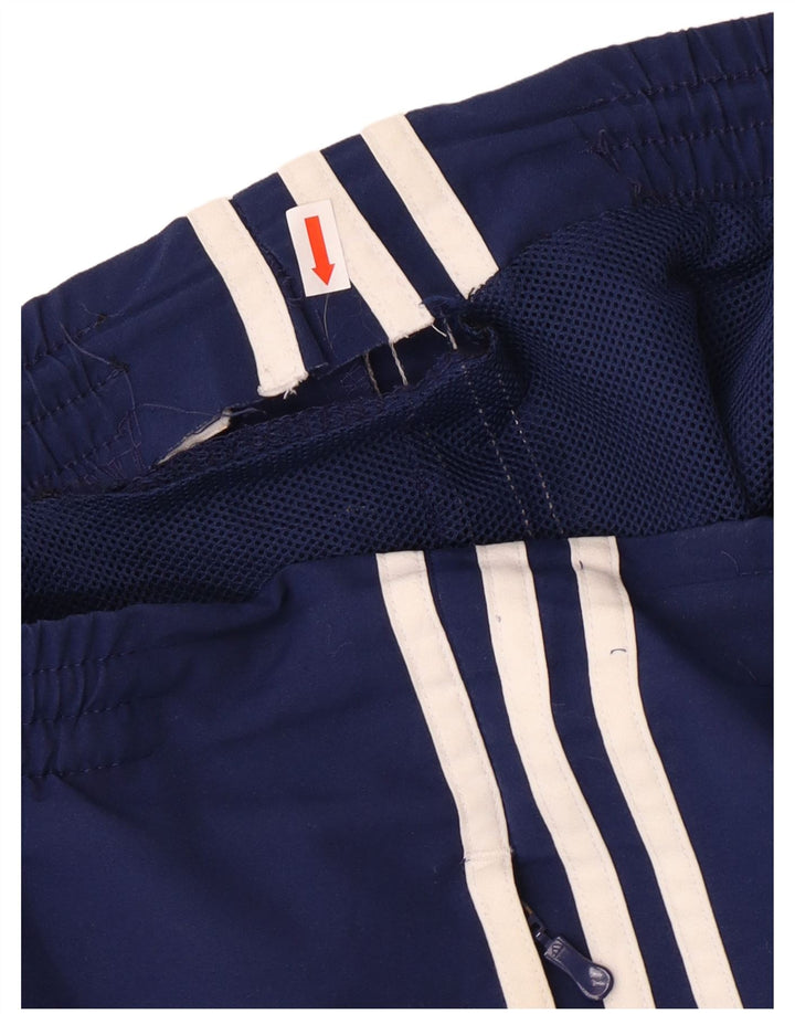 Pantaloni da tuta da uomo Adidas UK 38/40 Poliestere blu navy medio