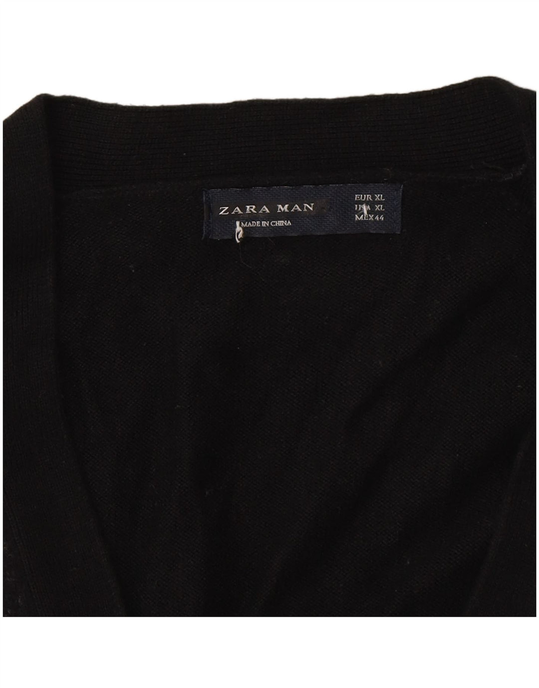 Maglione cardigan da uomo Zara XL nero a blocchi di colore