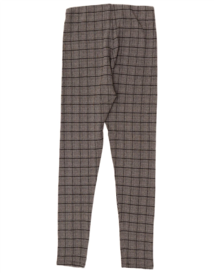 Leggings Zara da donna a quadri grigi medi
