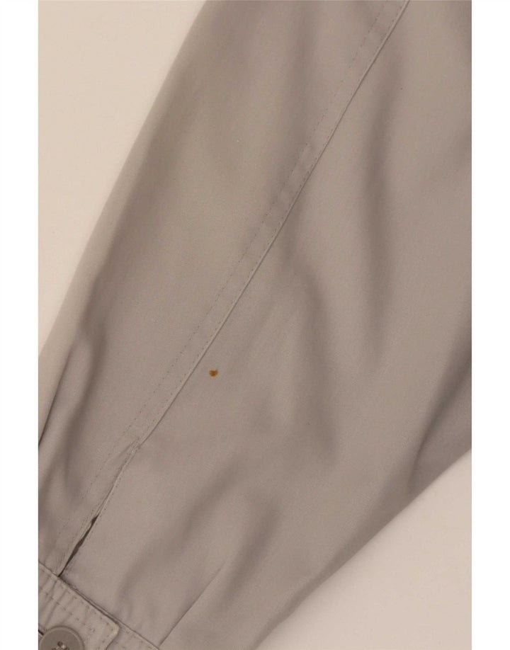Giubbotto bomber da uomo vintage UK 40 grande poliestere grigio