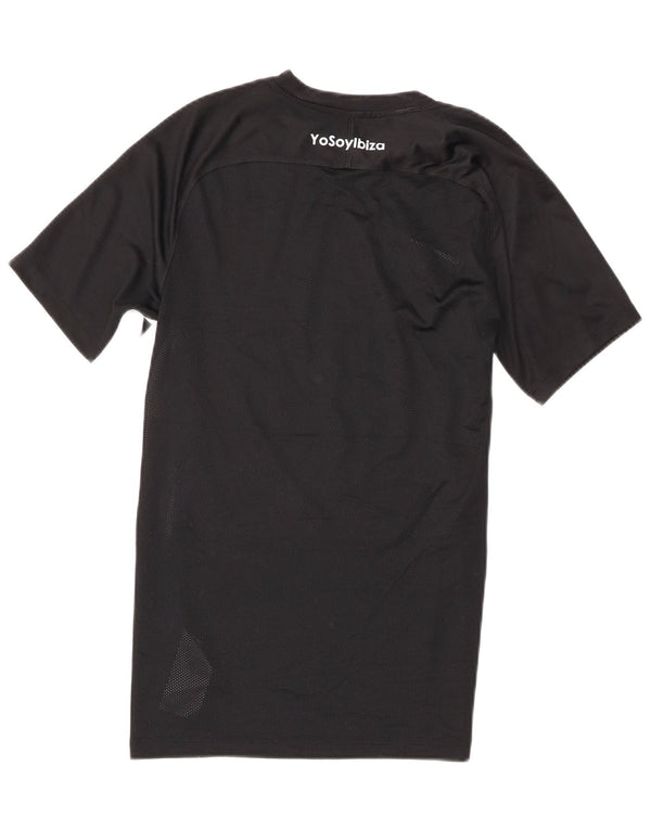T-shirt grafica Nike Ibiza da uomo, piccola, in poliestere nero