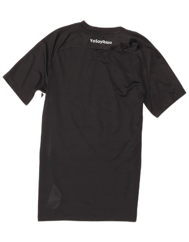 T-shirt grafica Nike Ibiza da uomo, piccola, in poliestere nero