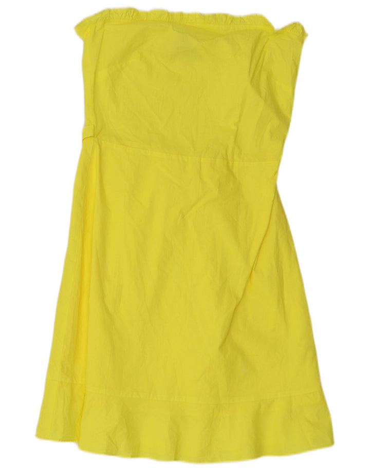 Abito senza spalline da donna Oasis UK 10 Piccolo giallo in viscosa