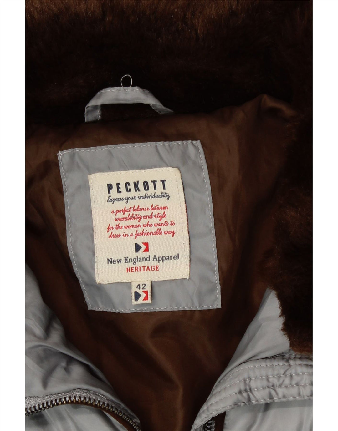 Giacca imbottita Peckott Heritage da donna IT 42 Poliestere grigio medio