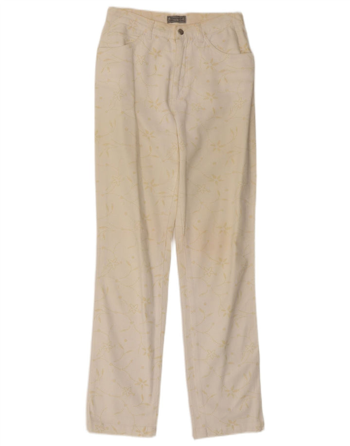 Pantaloni Fendissime da donna Regular Fit Regular Fit W27 L29 Classico Floreale Bianco