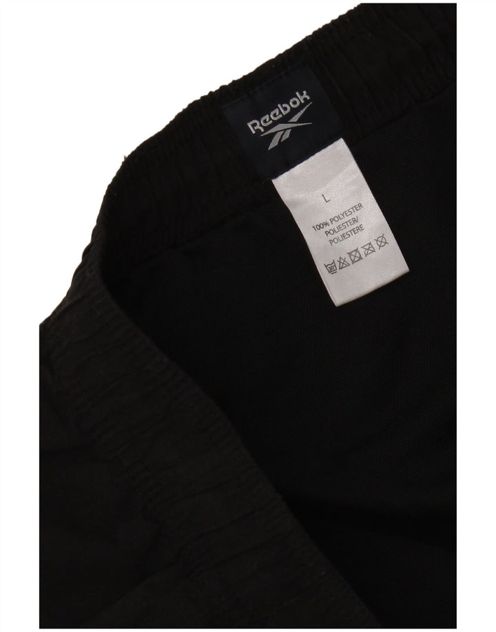Pantaloncini sportivi Reebok da donna UK 16 Large Nero Poliestere