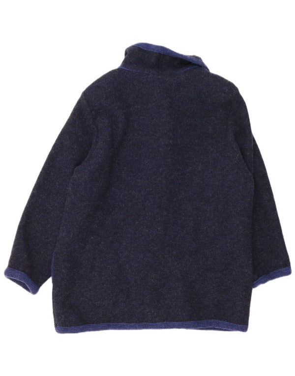 Maglione cardigan da donna vintage UK 16 Grande novità color block blu navy