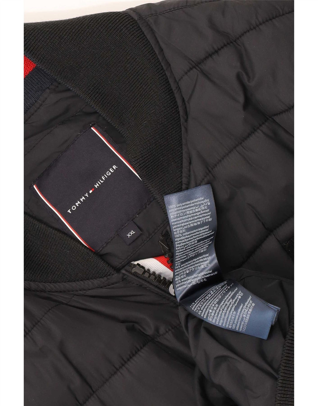 Giacca imbottita da uomo Tommy Hilfiger UK 44 2XL Poliammide nera