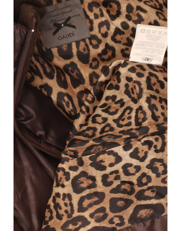 Cappotto imbottito con cappuccio da donna Gaudi IT 42 Poliestere marrone medio